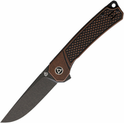 QSP Knife Osprey Linerlock Copper Black