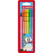 STABILO flomastri 1,0 Pen 68 Neon set 1/6, 6 kom