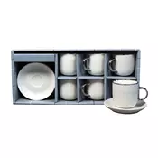 Sigma Set šoljica za kafu sa tacnama RXG-N250591C, 6 komada, 140 ml, Beli