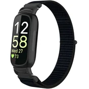 INF Združljiv z Fitbit Inspire 3 najlonskim paščkom z zanko - na voljo več barv Black, (5000116936)