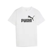 Mens Puma Essentials Camo Tee Youth, White, Size 11-12Y, Age