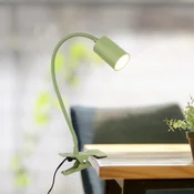Briloner LED-svetilka Fleks, limetno zelena, prilagodljiva, kovinska - Študija/pisarna - svetlo zelena - Kovina