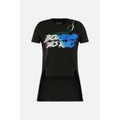 Boxeur CROPPED T-SHIRT W/ PRINTS, ženska majica, črna BXW0200356