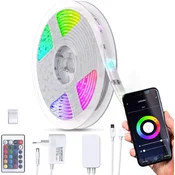 B.K.Licht pametni LED trak 5m, RGB, upravljanje preko aplikacije in glasu