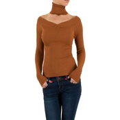 Choker pletena majica z ovratnico