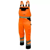 DEDRA Delovne hlače velikost S, oranžne BH81SO2-S Farba: Oranžová, Veľkosť: XXXL
