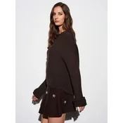 Dilvin Pulover Pullover temno rjava