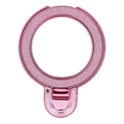 OEM Stojalo za telefon CIRCLE GLITTER – nalepka – roza
