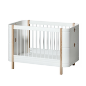 oliver furniture® dječji krevet ić mini+ basic cot 5v1 60x120 white/oak