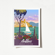 Wallity Plakat A4, Antibes - 2022