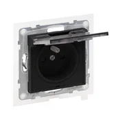 Legrand - Spoljašnja uticnica bez okvira 250V/16A NILOE STEP IP44 crna