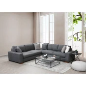Atelier del Sofa Ugaona garnitura Loop 7 95x85x282cm Antracit