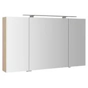 SAPHO MIRRÓ LED Kopalniška Omara, 3 Vrata, 120x70x16cm, Jilm Bardini