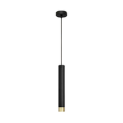 Luster na sajli TUBA 1xE27/60W/230V crna/zlatna