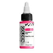 Golden Artist Colors High Flow Akrilna barva Fluorescent Pink 30 ml 1 kos