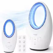 Tobi Tihi ventilator s LED osvjetljenjem i daljinskim upravljacem. Idealno za dom.
