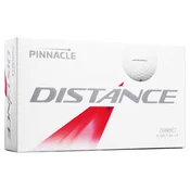 Golf žogice Pinnacle Distance White Basic