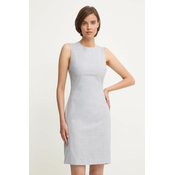 Vunena haljina Calvin Klein boja: siva, mini, uska, K20K207577