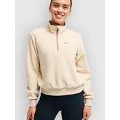 Roxy Waves Of Warmth Half Zip Jacket biscotti