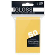 Štitnici za karte Ultra Pro - PRO-Gloss Standard Size, Yellow (50 kom.)