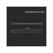 V-TAC LED prizmatična plošča 20W, 2400lm, 60cm, 1+1 gratis! Barva světla: Hladna bela