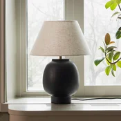 Globen Lighting namizna svetilka Lorenzo, črna, višina 46 cm, keramika - Dnevna soba/jedilnica - Skandinavski - črno