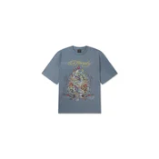 Ed Hardy Majica Dragon City Diamante modra