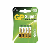 Baterija alkalna GP SUPER R03 - AAA 1.5V, 4/1