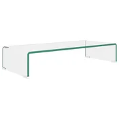 Vidaxl Stojalo za TV/ekran stekleno prozorno 70x30x13 cm