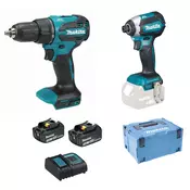 MAKITA Sada AKU nářadí DHP490 + DTD153 Li-ion LXT 18V DLX2537SJ
