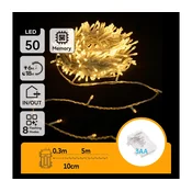 Aigostar - LED spoljašnji niz 50xLED/8 funkcija 3xAA 5,3m IP44 topla bela
