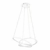Bela LED zatemnitvena viseča svetilka Darvin – Trio