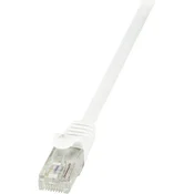 LogiLink RJ45 mrežni kabel CAT 6 U/UTP[1x RJ45 utikač - 1x RJ45 utikač] 0.50 m bijeli zaštićeni Lo
