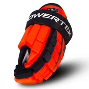 Hokejske rokavice POWERTEK V5.0 Black/Orange Senior 15 palcev