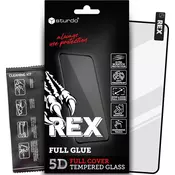 Sturdo REX kaljeno zaščitno steklo in zaščita zaslona Google Pixel 7, črno (Full Glue 5D)