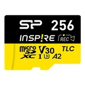 SILICON POWER Memory card microSDXC Inspire 256GB UHS-IU3 A2 V30 4K TLC