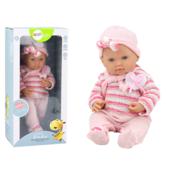 shumee Pulover s kapo in šalom Baby Doll, črtast, roza