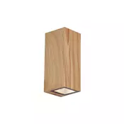 Skandinavska stenska svetilka lesena 2-luči GU10 70mm IP54 - Baleno