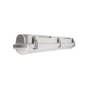 Deko-Light LED-svetilo za vlažne prostore Tri Proof, dolžina 61 cm, 10 W, 4.000 K - svetlo siva, RAL 7035 - Plastika
