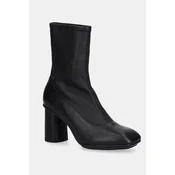 Kožne gležnjace Ecco Sculpted Alba 65 Boot boja: crna, s debelom potpeticom, 234813-51052