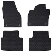 vidaXL Avto preproga 4 pcs Črna KAMIQ , SCALA TPE