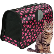 Volino Prenosna torba za male živali 45 x 26 x 20 cm - roza tačke