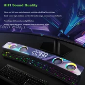 Soaiy Bežicni zvucnik za desktop + Mikrofon, Beli