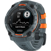 GARMIN pametna ura Instinct 3 Solar (45mm, GPS, HR, pametna obvestila), sivi