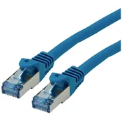ROLINE Roline 21.15.2849 RJ45 omrežni kabel\, Patch kabel cat 6a S/FTP 20.00 m modra\, rdeča 1 kos, (20415174)