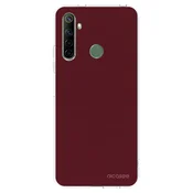 Silikonski prozorni ovitek za Realme 6i - Burgundy red