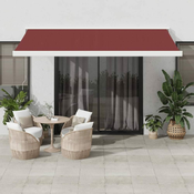 Tenda na rucno uvlacenje bordo 450 x 300 cm