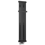 SAPHO Elegantno črno jekleno grelno telo FEDE 1500x306mm, 6 segmentov, 643W