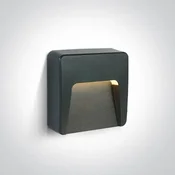 VANJSKA ZIDNA LED SVJETILJKA 1,5W CCTV IP65 ANTRACIT