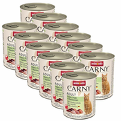Animonda Carny Adult – piščanec, puran in zajec 12 x 800 g